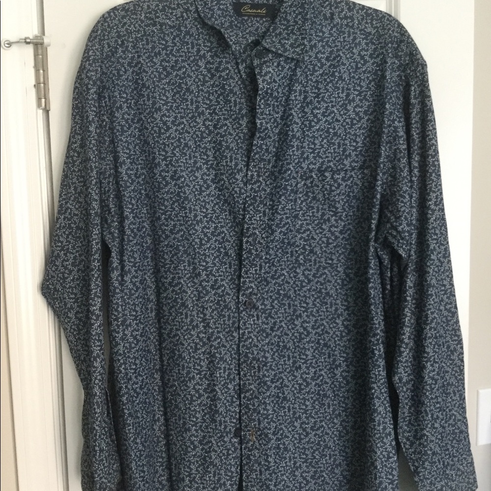 Men's printed button down